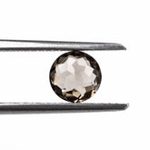 SMOKY QUARTZ IRREGULAR CUT BRIOLETTE ROUND 6MM 0.88Cts.