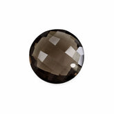 SMOKY QUARTZ BRIOLETTE ROUND (FULL DRILL) 12MM 4.44 Cts.