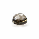 SMOKY QUARTZ CHECKER BACK CUT ROUND 6MM 1.15Cts.
