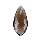 SMOKY QUARTZ BRIOLETTE IRREGULAR MARQUISE (FULL DRILL) 44X20MM 35.20 Cts.
