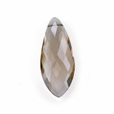 SMOKY QUARTZ BRIOLETTE IRREGULAR MARQUISE (LITE) (FULL DRILL) 30X12MM 10.59 Cts.