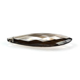 SMOKY QUARTZ BRIOLETTE IRREGULAR MARQUISE (LITE) (FULL DRILL) 44X20MM 31.50 Cts.