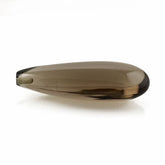 SMOKY QUARTZ LENTIL PEAR (HALF DRILL) 30X12MM 20.39 Cts.
