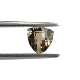 SMOKY QUARTZ TRILLION CHOPASA (HALF DRILL) 6MM 1.33Cts.