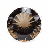 SMOKY QUARTZ CONCAVE CUT ROUND 15MM 10.87Cts.