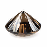 SMOKY QUARTZ CONCAVE CUT ROUND 15MM 10.87Cts.
