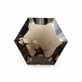 SMOKY QUARTZ CONCAVE SPLENDOR CUT HEXAGON 10MM 5.35Cts.
