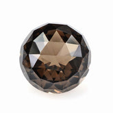 SMOKY QUARTZ ROSE CUT HIGH DOME ROUND 10MM 4.60Cts.