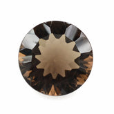 SMOKY QUARTZ CONCAVE CUT ROUND 12MM 5.50Cts.