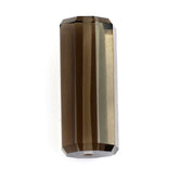 SMOKY QUARTZ STEP CUT BARREL (FULL DRILL 1MM) (SI) 20X8MM 13.63 Cts.