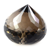 SMOKY QUARTZ ONION DROPS (HALF DRILL 1MM) 18X17MM 32.97 Cts.