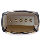 SMOKY QUARTZ BUBBLE LINE CUSHION (DES#124) 16X10MM 7.83 Cts.
