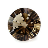 SMOKY QUARTZ CONCAVE SPLENDOR CUT ROUND (DES#75) 12MM 5.60 Cts.
