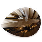 SMOKY QUARTZ CONCAVE BRIOLETTE PEAR (DES#14) 20X15MM 12.75 Cts.