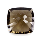 SMOKY QUARTZ CONCAVE CUT CUSHION (DES#72) 12MM 6.90 Cts.