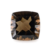SMOKY QUARTZ CONCAVE CUT CUSHION (DES#71) 9MM 2.85 Cts.