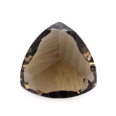 SMOKY QUARTZ LONG STEP CONCAVE TRILLION (DES#85) 12MM 5.38 Cts.