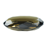 SMOKY QUARTZ BOTH SIDE TABLE CUT OVAL 24X15MM 18.40 Cts.