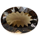 SMOKY QUARTZ CONCAVE CUT OVAL (DES#73) 18X13MM 11.84 Cts.