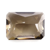 SMOKY QUARTZ OCTAGON RADIANT CUT WITH OCTAGON TABLE (DES#1) 14X10MM 6.95 Cts.