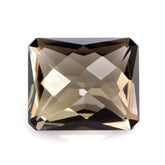 SMOKY QUARTZ SPECIAL CHECKER OCTAGON (DES#56) 12X10MM 6.29 Cts.