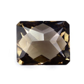 SMOKY QUARTZ SPECIAL CHECKER OCTAGON (DES#56) 12X10MM 6.29 Cts.