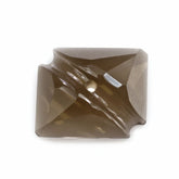 SMOKY QUARTZ OCTAGON CABS WITH CARVED BELT (FULL DRILL) (DES#27) 12X10MM 4.30 Cts.