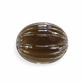 SMOKY QUARTZ WATER MELON CARVED CABS (DES#11) 10X8MM 3.00 Cts.