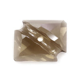 SMOKY QUARTZ OCTAGON CABS WITH CARVED BELT (FULL DRILL) (DES#27) 10X8MM 2.42 Cts.