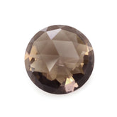 SMOKY QUARTZ HIGH DOME ROSE CUT ROUND (DES#17) 10MM 3.11 Cts.