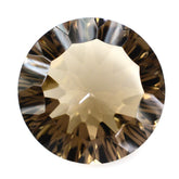 SMOKY QUARTZ CONCAVE CUT ROUND (DES#45) 14MM 7.70 Cts.