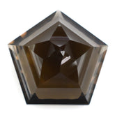 SMOKY QUARTZ STAR PENTAGON (DES#95) 15MM 10.03 Cts.