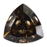SMOKY QUARTZ SUPPER BUBBLE TRILLION (DES#116) 14MM 7.44 Cts.
