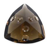 SMOKY QUARTZ SUPPER BUBBLE TRILLION (DES#116) 14MM 7.44 Cts.