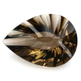 SMOKY QUARTZ CONCAVE BRIOLETTE PEAR (DES#14) 18X13MM 8.75 Cts.