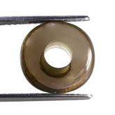 SMOKY QUARTZ ORGANIC ROUND BEADS (DES#155) (SI/HI) 14MM 9.42 Cts.