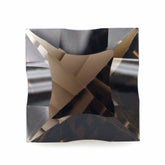 SMOKY QUARTZ CONCAVE NINETY CUT SQUARE (DES#52) 12MM 6.93 Cts.