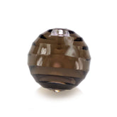 SMOKY QUARTZ CONCAVE BALL (HALF DRILL) (DES#137) 8MM 3.72 Cts.