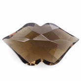 SMOKY QUARTZ CHECKER CUT LIPS (DES#37) 16X9MM 4.90 Cts.