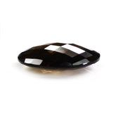 SMOKY QUARTZ CHECKER BRIOLETTE ROUND 28MM 37.88 Cts.