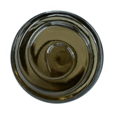 SMOKY QUARTZ CUT BEYBLADES (DES#32) (HALF DRILL) (DARK) 10MM 6.65 Cts.