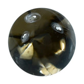 SMOKY QUARTZ BUFFTOP TWISTED CONCAVE BACK ROUND (DES#31) (LITE) 6MM 1.02 Cts.