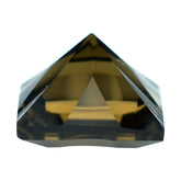 SMOKY QUARTZ CONCAVE CUT SQUARE (DES#48) (MEDIUM) 12MM 8.05 Cts.
