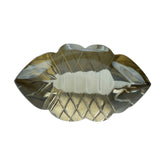 SMOKY QUARTZ BUFFTOP FISH CARVED BACK MARQUISE (DES#111) (LITE) 20X11.50MM 9.60 Cts.