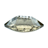 SMOKY QUARTZ BUFFTOP FISH CARVED BACK MARQUISE (DES#111) (LITE) 20X11.50MM 9.60 Cts.