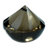 SMOKY QUARTZ TWISTED CONCAVE BUFFTOP ROUND (DES#31) (MEDIUM) 8MM 2.45 Cts.