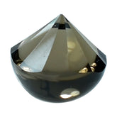 SMOKY QUARTZ BUFFTOP TWISTED CONCAVE CUSHION (DES#31) (DARK) 6MM 1.11 Cts.