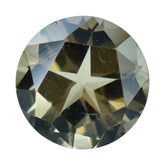 SMOKY QUARTZ PENTAGON ROUND WITH STAR CUT BACK (DES#43) (LITE) 12MM 6.11 Cts.