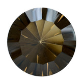 SMOKY QUARTZ CONCAVE STRAIGHT FACIT ROUND (DES#77) 14MM 8.35 Cts.