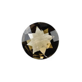 SMOKY QUARTZ CHECKER CUT ROUND (LITE) 8.00MM 2.20 Cts.